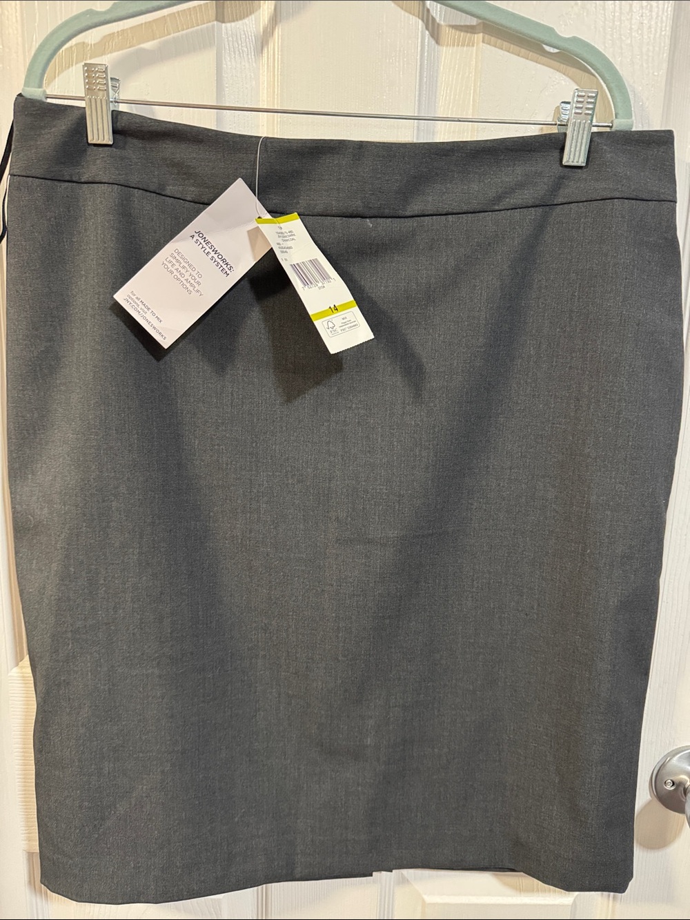 Jones New York Gray Pencil Skirt